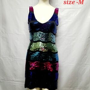 Multicolor Sequin Dress
